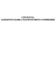 Структура закрытого банка тем итогового сочинения