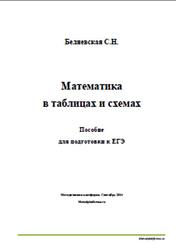 Математика в таблицах и схемах, Пособие для подготовки к ЕГЭ, Беляевская С.Н., 2014