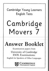 Cambridge english tests, Movers 7, Answer Booklet, 2011