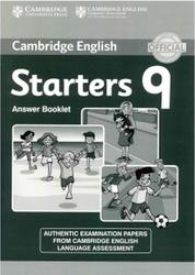 Cambridge english tests, Starters 9, Answer Booklet, 2015