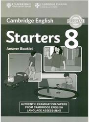 Cambridge english tests, Starters 8, Answer booklet, 2015
