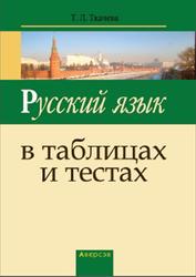 Русский язык в таблицах и тестах, Ткачева Т.Л., 2020