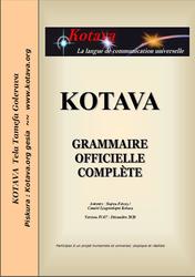 Kotava, Grammaire officielle complete, Version IV.07, Fetcey S., 2020