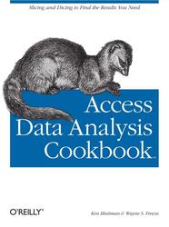 Access Data Analysis Cookbook, Bluttman K., Freeze W., 2007