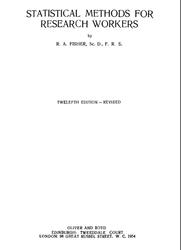Статистические методы для исследователей, Фишер Р.А., 1954