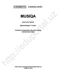 Musiqa, 3 sinf, Nurmatov H., Norxo‘jayev N., 2019