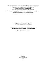 Педагогическая практика, Елисеев С.Л., Зубарев Ю.Н., 2015