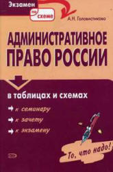 Административное право России в таблицах и схемах, Головистикова А.Н., 2006