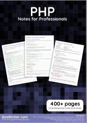 PHP notes for professionals
