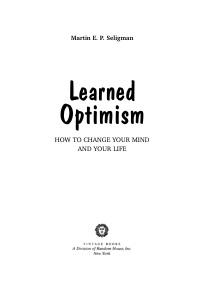 Как научиться оптимизму, измените взгляд на мир и свою жизнь, Селигман М., 2013