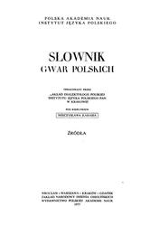 Slownik gwar polskich, Karas M., 1977